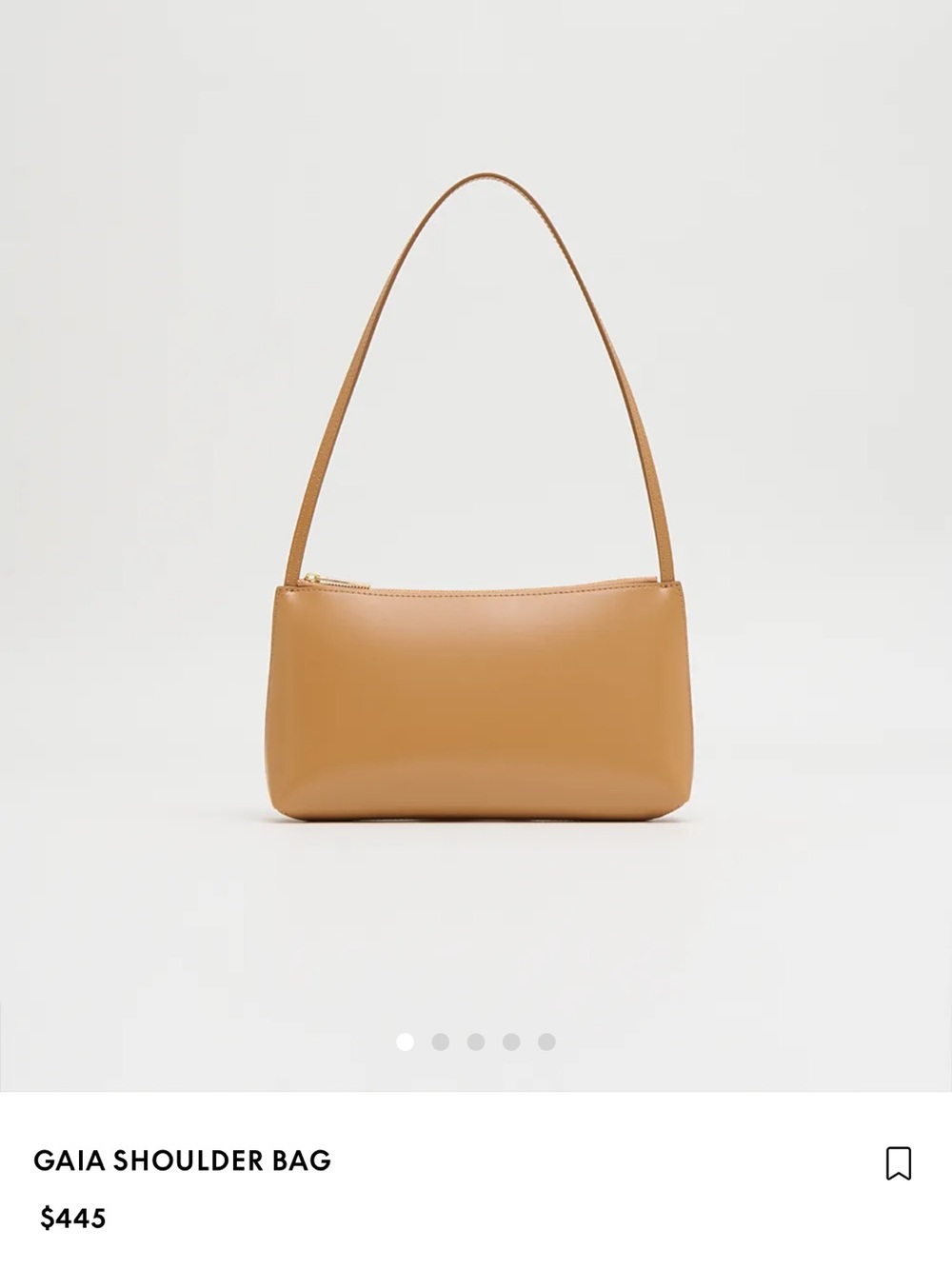 Mansur Gavriel Gaia Shoulder Bag - Caramel